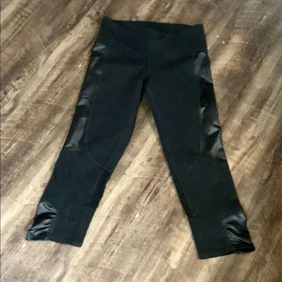 Alo Yoga Legging Black Gloss & Breathable Mesh Xs